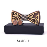 Men's Wooden Bow Tie and Cufflinks set