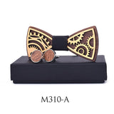 Men's Wooden Bow Tie and Cufflinks set