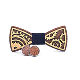 Men's Wooden Bow Tie and Cufflinks set