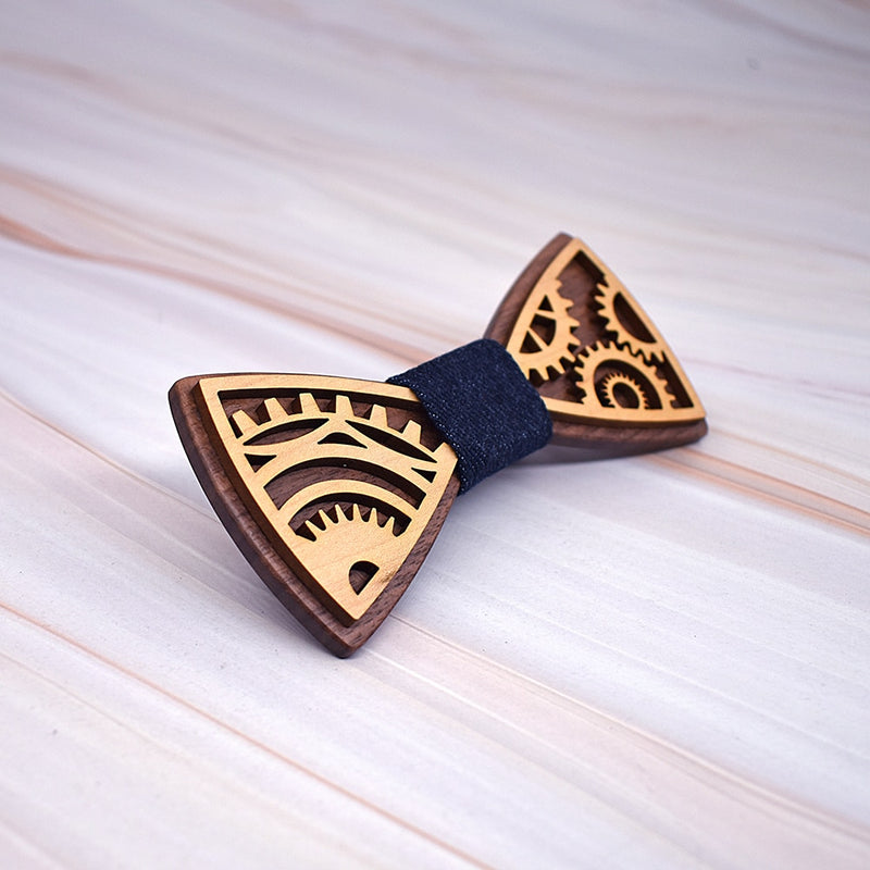 Men's Wooden Bow Tie and Cufflinks set