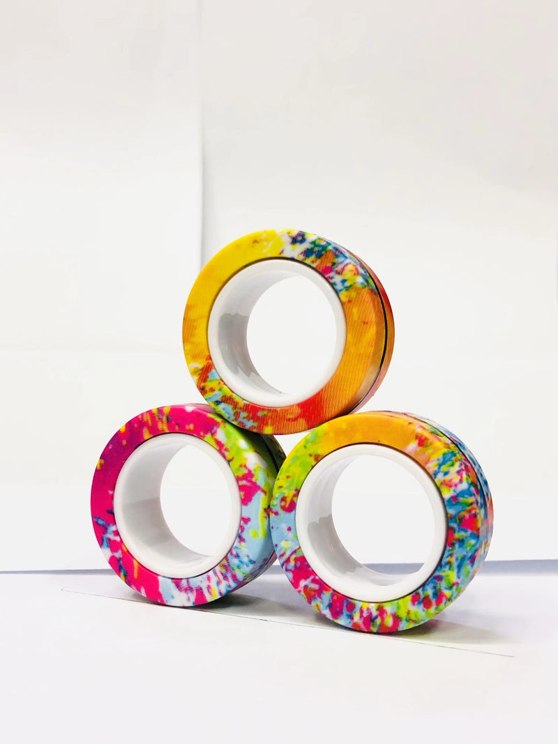 3pcs Finger Magnetic Fidget Toy For Him and For Her to relieve Stress